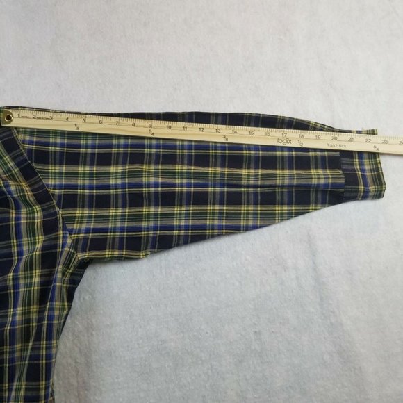 Saddlebred Mens‎ XL Shirt Long Sleeve Plaid Cotton Blend Pocket - Picture 4 of 7